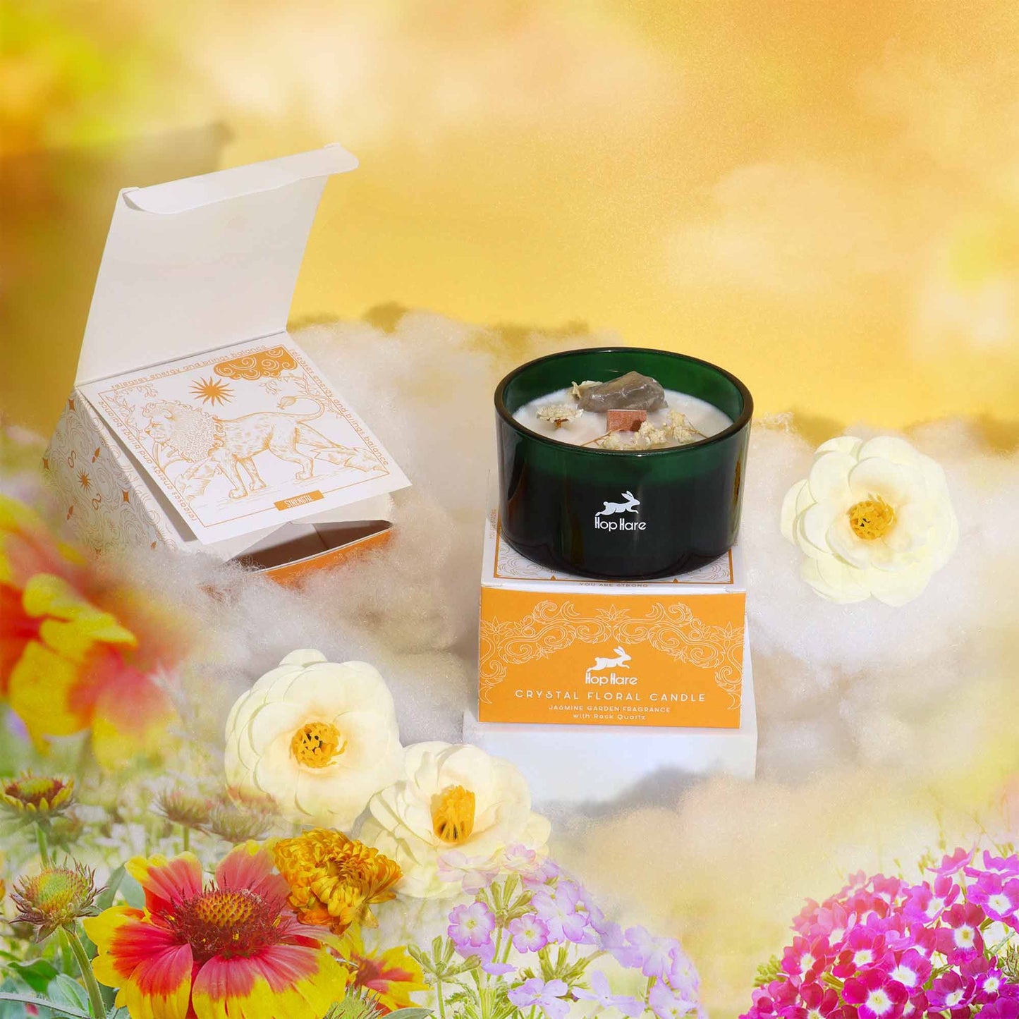 Bougie Fleur Magique en Cristal - Le Lion AWGifts Dropship Europe