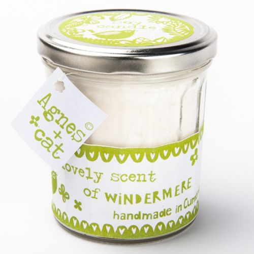Bougie en pot de confiture - Cire de soja naturelle - Lac Windermere