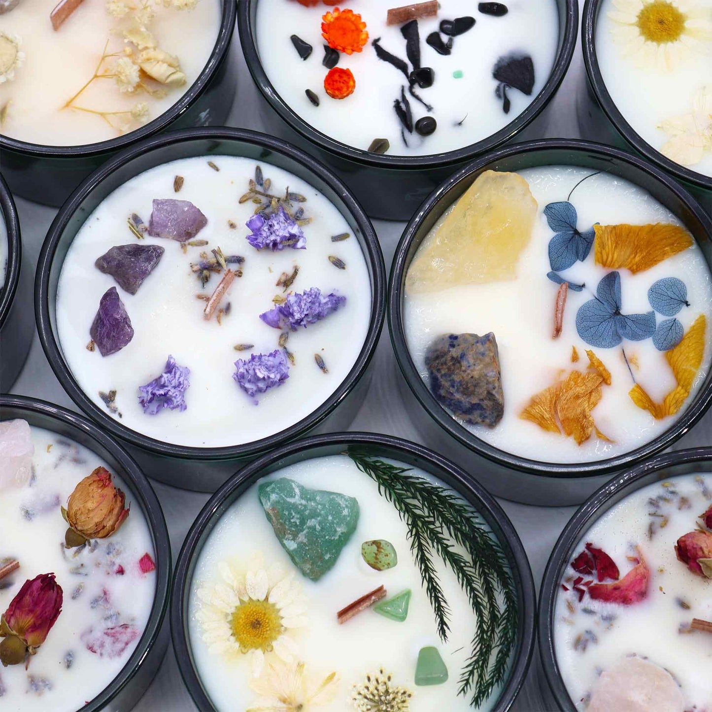 Bougie Fleur Magique en Cristal - Les Amoureux