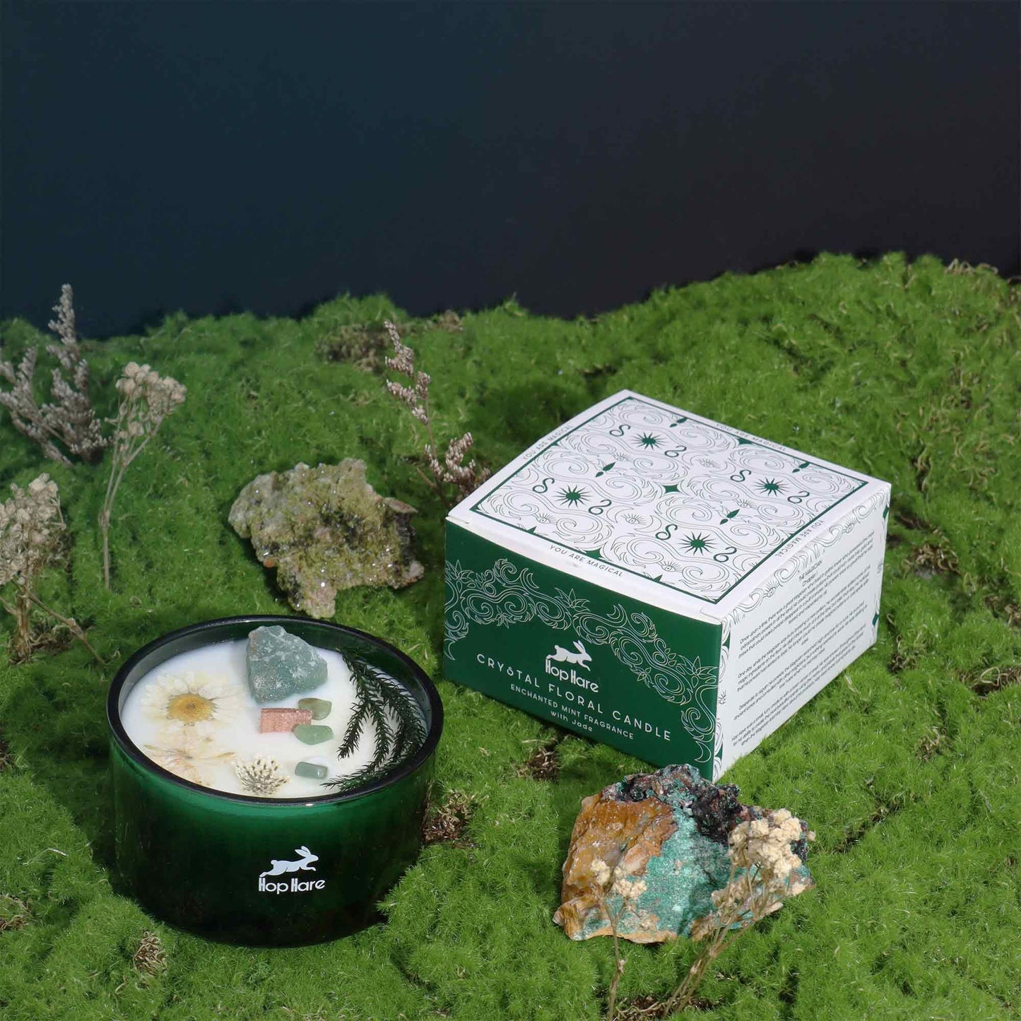 Bougie Fleur Magique en Cristal - Le Magicien