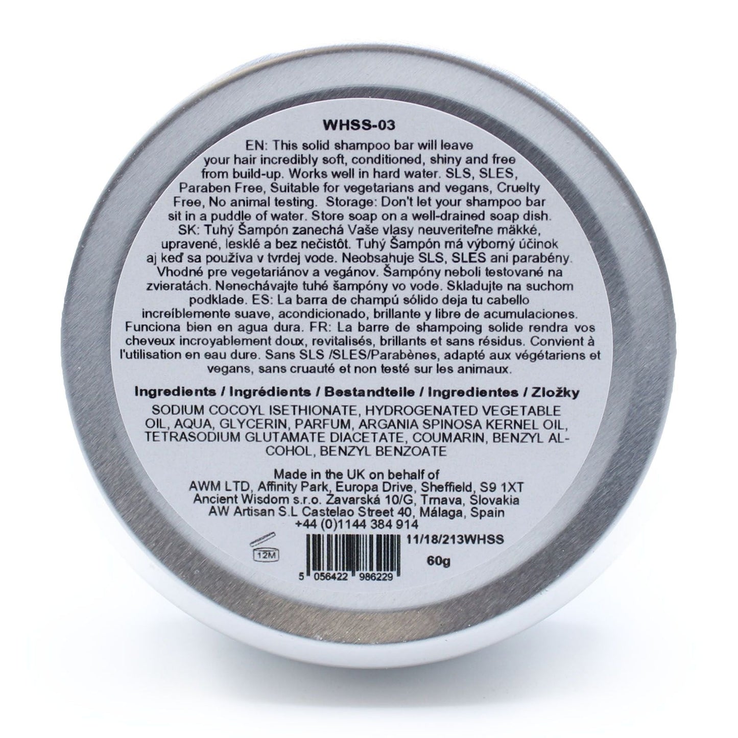 Shampoing solide Wild Hare - Noix de Coco AWGifts Dropship Europe