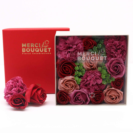 Coffret Roses de Savon Carré - Vintage