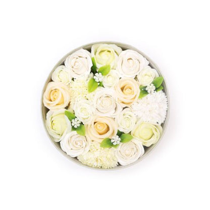 Coffret Fleurs de savon - Blanc et ivoire