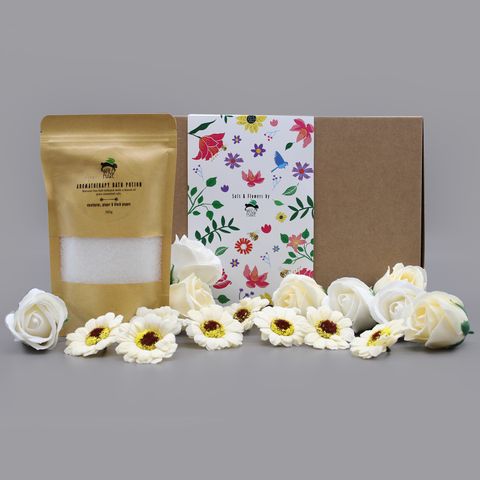 Coffret Spa Bien-Être - Sels et Fleurs de Bain
