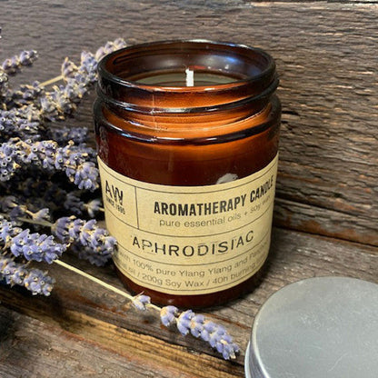 Bougie d’aromathérapie en cire de soja  naturelle – Aphrodisiaque
