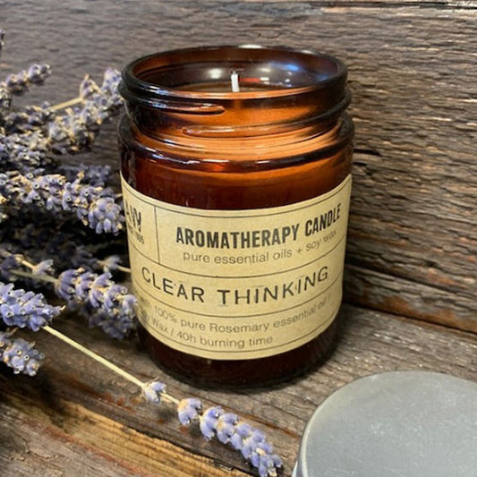 Bougie d’aromathérapie en cire de soja – Clarté de la pensée