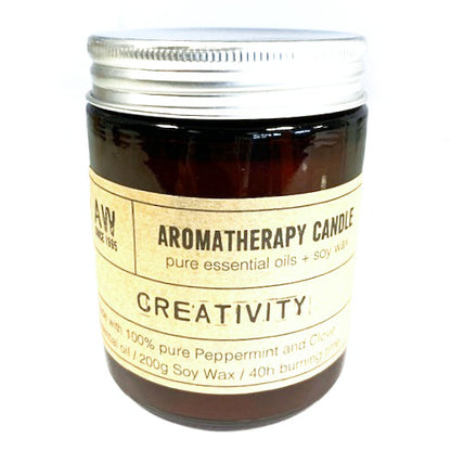 Bougie d’aromathérapie en cire de soja – Créativité