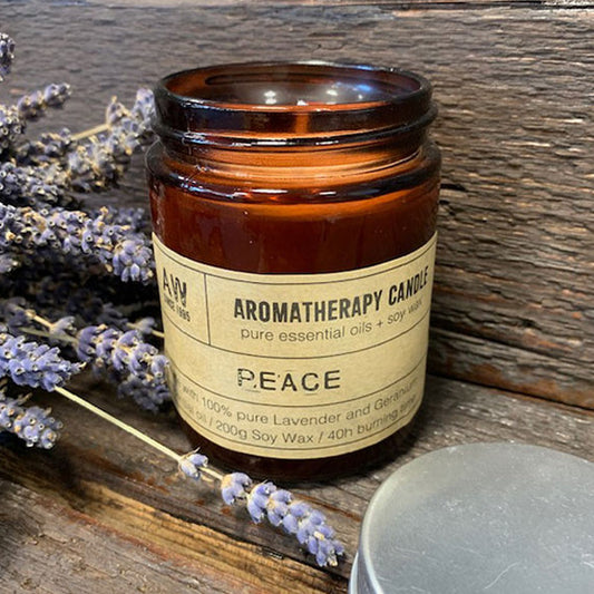 Bougie d’aromathérapie en cire de soja – Paix