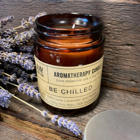 Bougie d’aromathérapie en cire de soja – Tranquillité