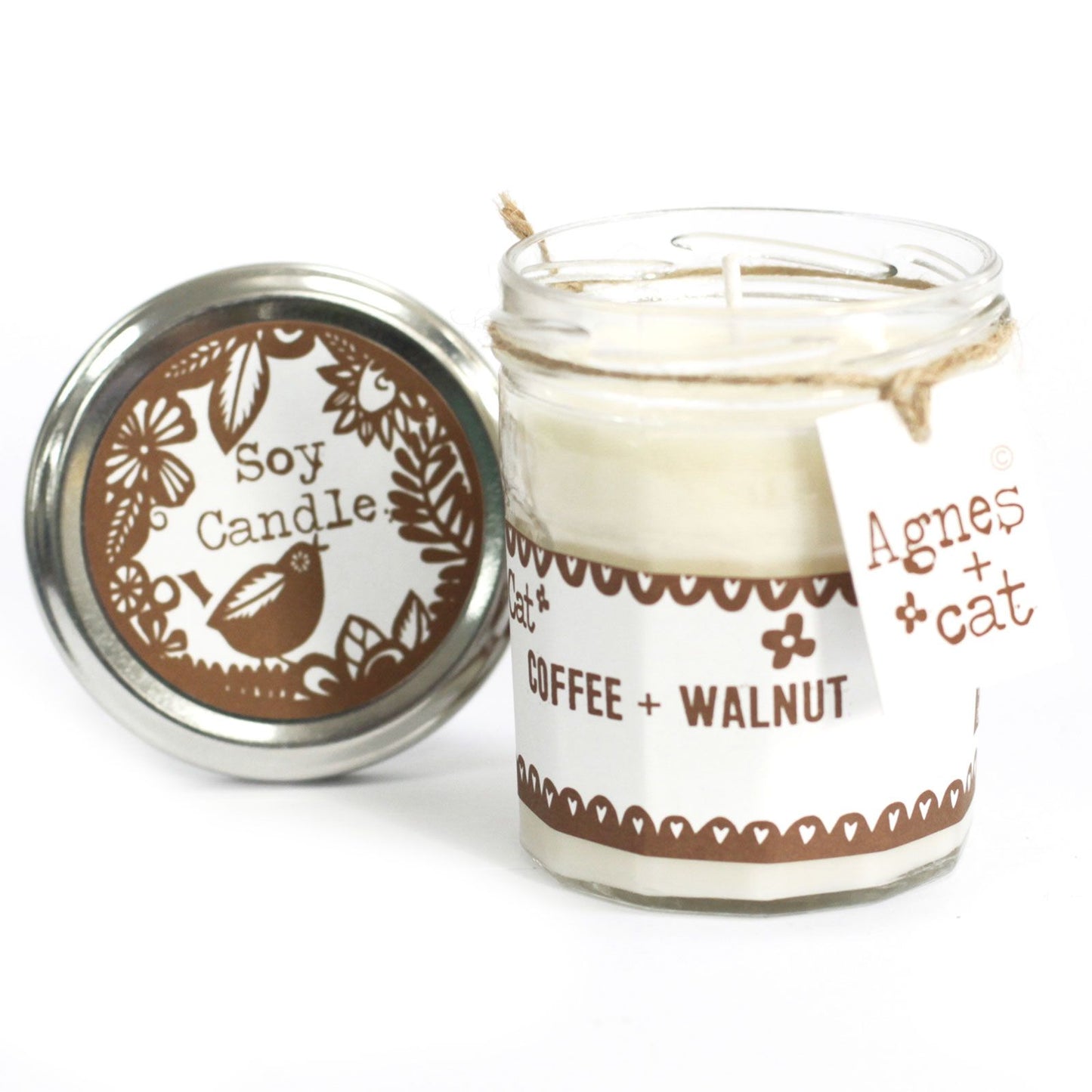 Coffret Café et Noix – Bougie & Bombes de Bain