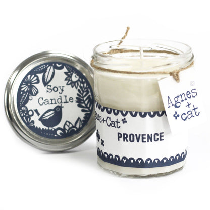 Bougie en pot de confiture - Cire de soja naturelle - Provence
