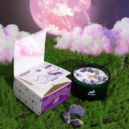 Bougie Fleur Magique en Cristal - La Lune