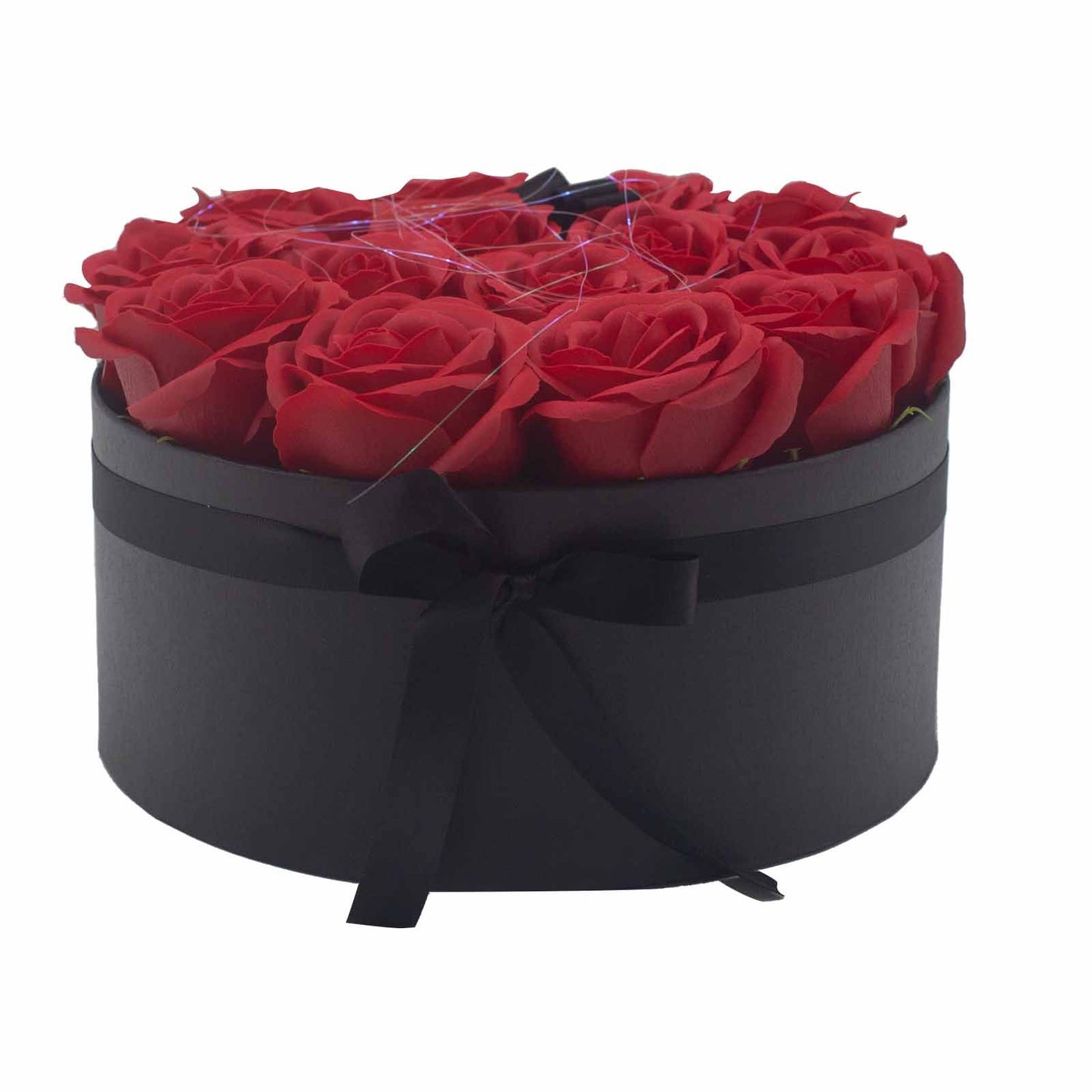 Bouquet Cadeau Fleur de Savon - 14 Roses Rouges