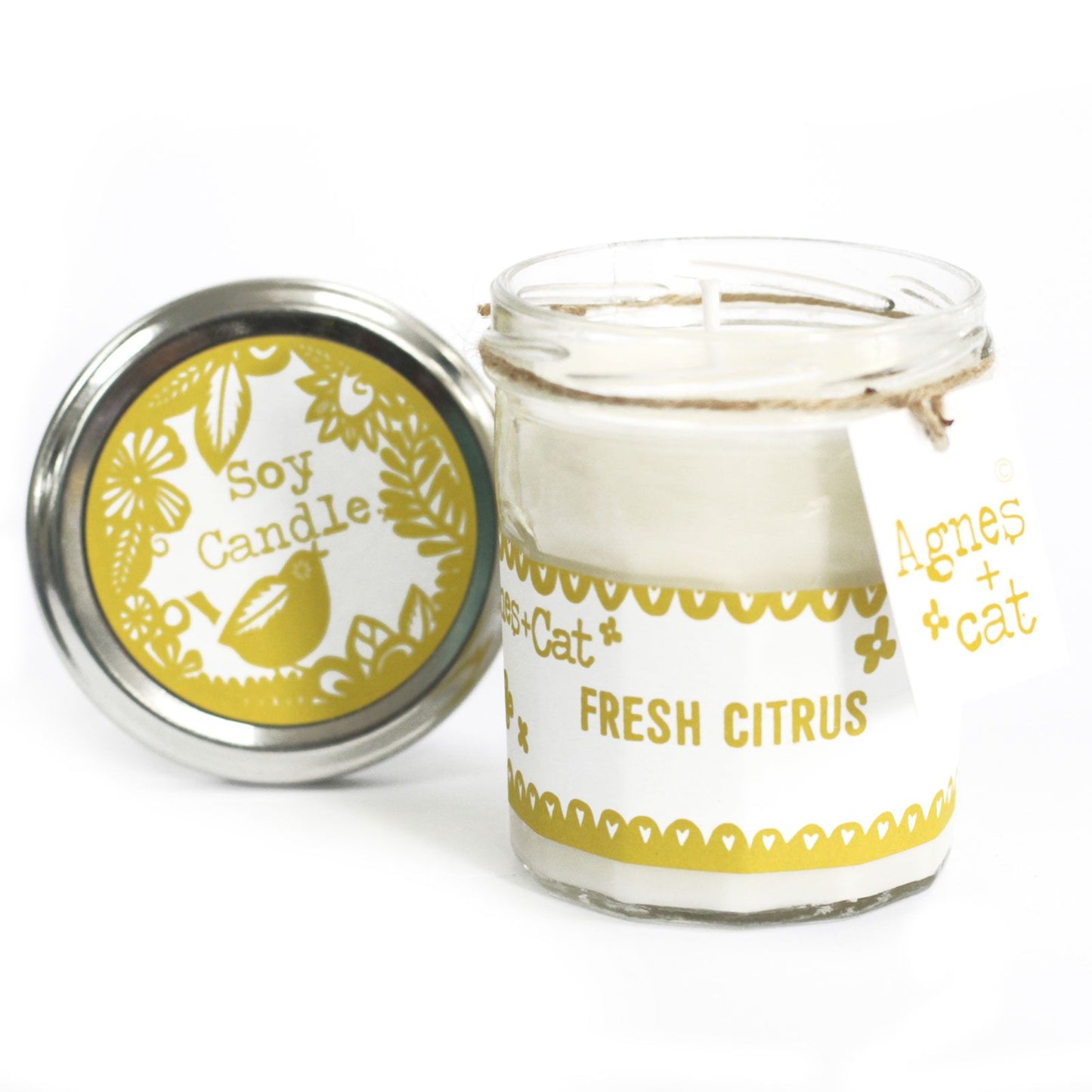 Coffret Agrumes Frais - Bougie & Bombes de Bain