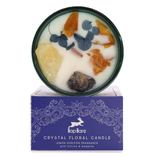 Bougie Fleur Magique en Cristal - Le Soleil