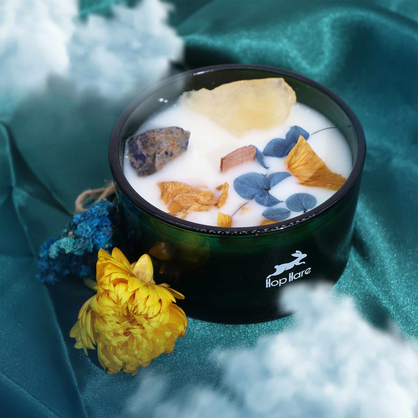 Bougie Fleur Magique en Cristal - Le Soleil