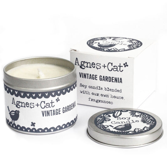 Bougie en étain - Gardénia Vintage