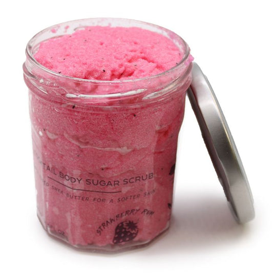 Gommage corporel au sucre parfumé - Cocktail Rhum à la Fraise