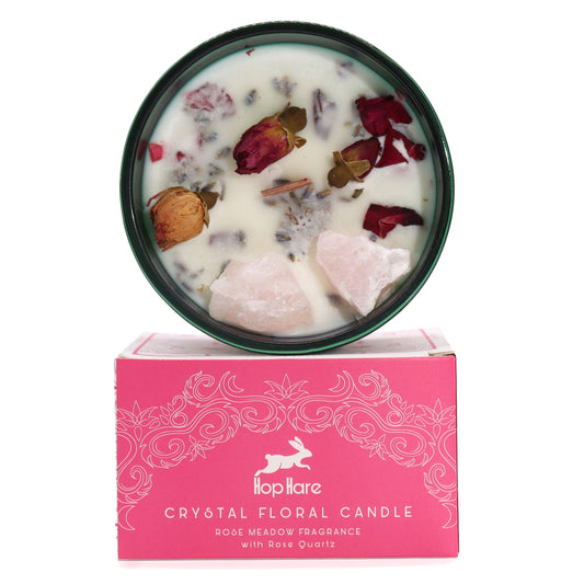 Bougie Fleur Magique en Cristal - Les Amoureux