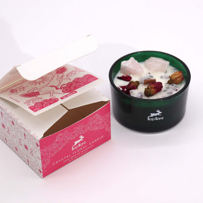 Bougie Fleur Magique en Cristal - Les Amoureux