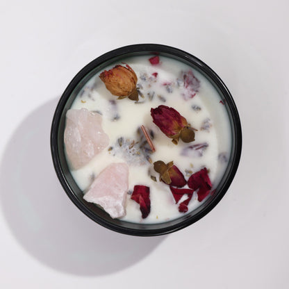 Bougie Fleur Magique en Cristal - Les Amoureux