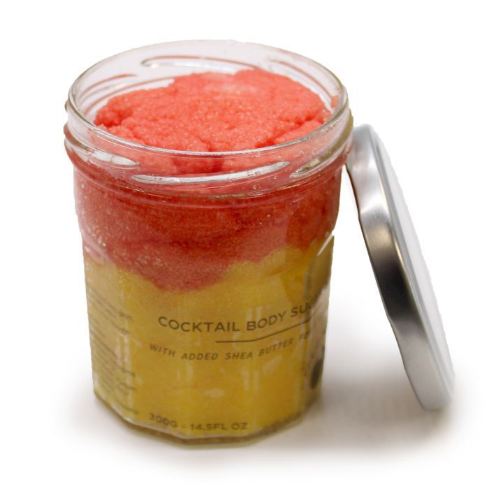 Gommage corporel au sucre parfumé - Sangria à la pèche