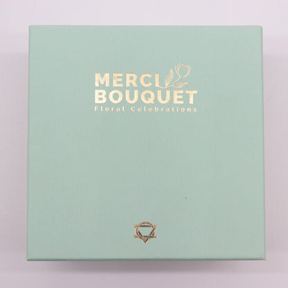 Coffret Roses de Savon Carré - Jaune et vert