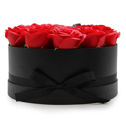 Bouquet Cadeau Fleur de Savon - 14 Roses Rouges