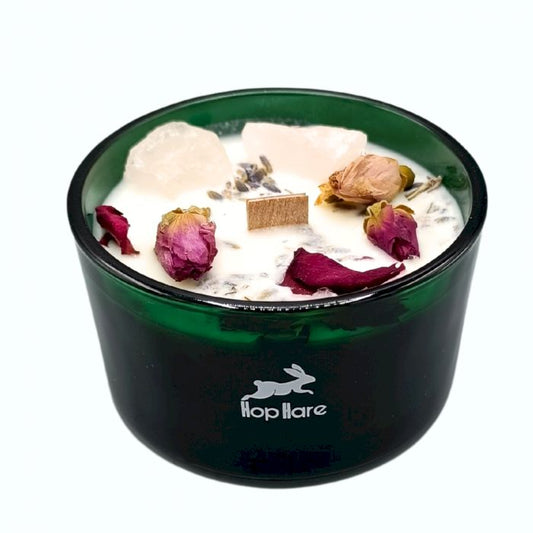 Bougie Fleur Magique en Cristal - Les Amoureux