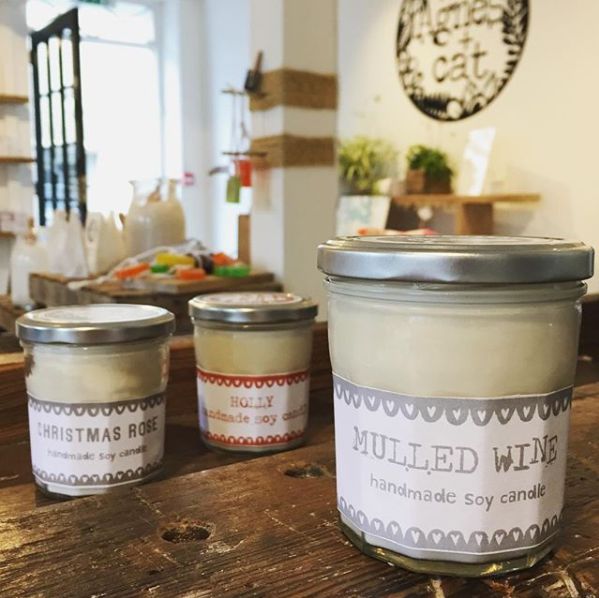 Bougie en pot de confiture - Cire de soja naturelle - Fleur Japonaise