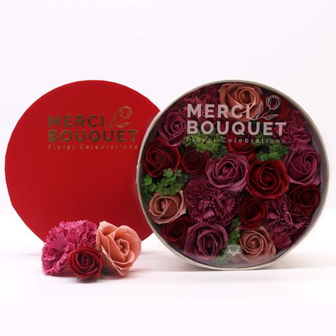 Coffret Fleurs de savon - Roses Vintage