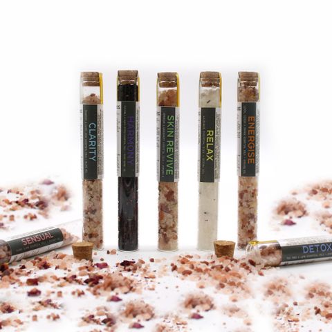 Sels de bain en flacons - Coffret de 7