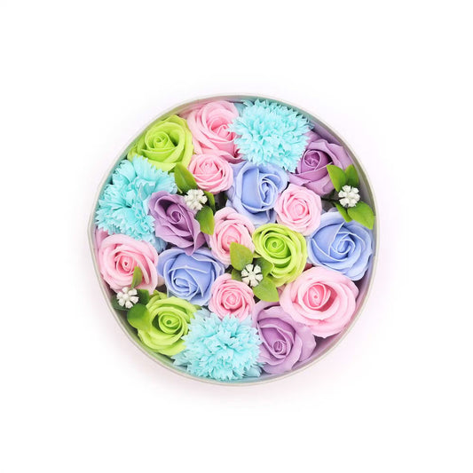 Coffret Fleurs de savon - Bleues