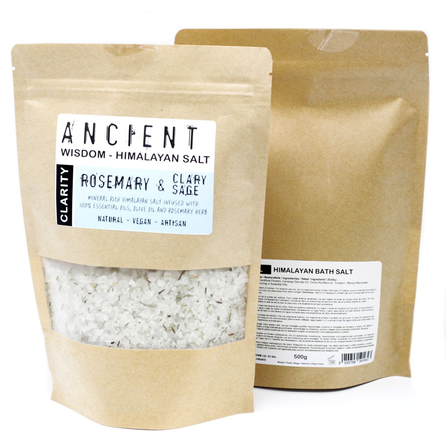 Sels de Bain de l’Himalaya Clarté - Romarin & Sauge Sclarée