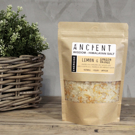 Sels de bain de l’Himalaya Energie - Citron, Gingembre & Orange